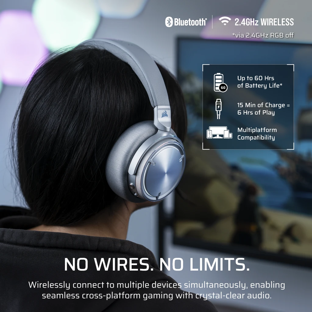 VIRTUOSO MAX WIRELESS Gaming Headset, Silver